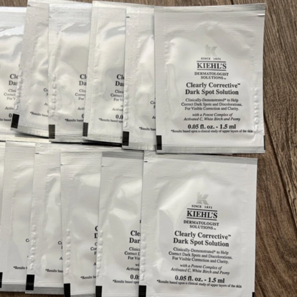 Kiehls Clearly Corrective Dark Spot Solution Serum 9pc Lot Hyperpigmentation